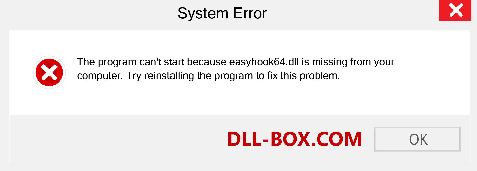  easyhook64.dll file is missing?. Download for Windows 7, 8, 10 - Fix  easyhook64 dll Missing Error on Windows, photos, images